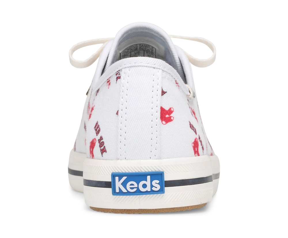 Tenis Keds Mujer Blancos/Rojos - Kickstart Mlb® - 2650-XWFJH